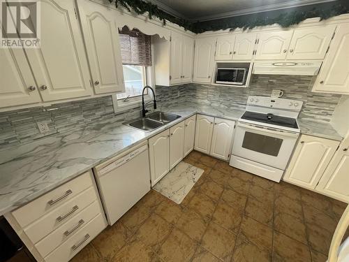 7 Kings Road, Bishop'S Falls, NL - Indoor Photo Showing Kitchen With Double Sink