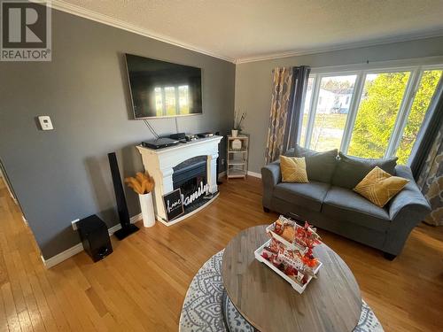 7 Kings Road, Bishop'S Falls, NL - Indoor Photo Showing Living Room With Fireplace