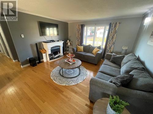 7 Kings Road, Bishop'S Falls, NL - Indoor Photo Showing Living Room With Fireplace