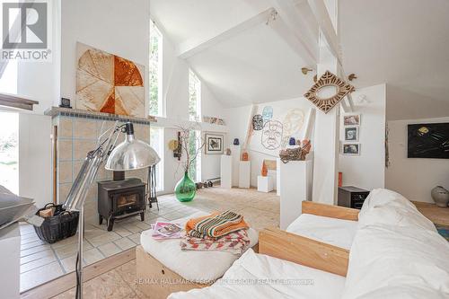 15 Hill Street, Grey Highlands, ON - Indoor Photo Showing Other Room With Fireplace