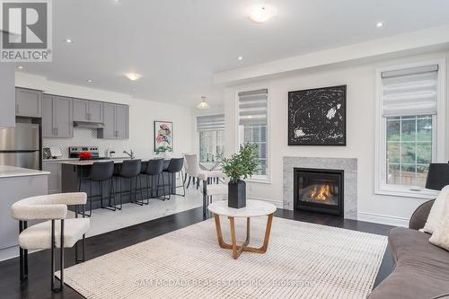 56 Workgreen Park Way, Brampton, ON - Indoor Photo Showing Living Room With Fireplace