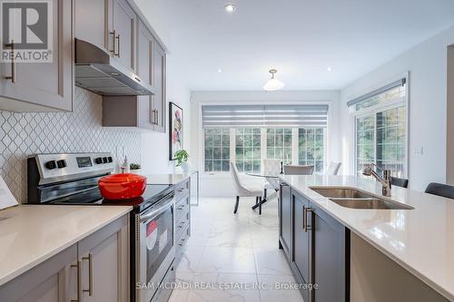 56 Workgreen Park Way, Brampton, ON - Indoor Photo Showing Kitchen With Stainless Steel Kitchen With Double Sink With Upgraded Kitchen