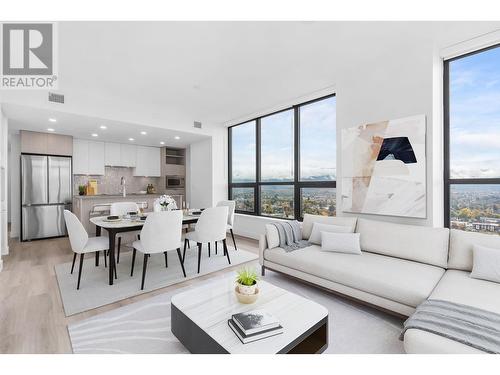 1488 Bertram Street Unit# 2902, Kelowna, BC - Indoor Photo Showing Living Room