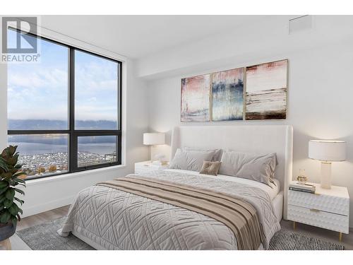 1488 Bertram Street Unit# 2902, Kelowna, BC - Indoor Photo Showing Bedroom