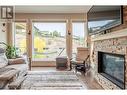 237 Kicking Horse Place, Vernon, BC  - Indoor Photo Showing Living Room With Fireplace 