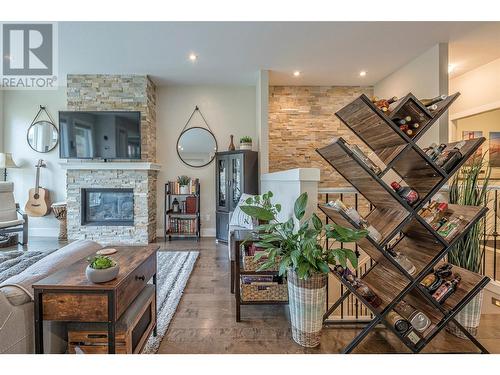 237 Kicking Horse Place, Vernon, BC - Indoor Photo Showing Living Room With Fireplace