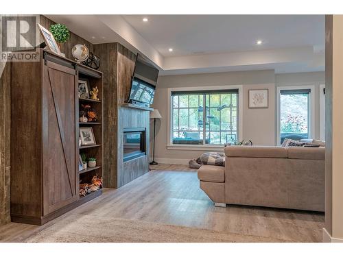 237 Kicking Horse Place, Vernon, BC - Indoor Photo Showing Living Room With Fireplace