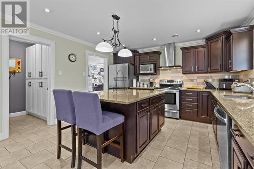 75-77 Conrans Road, Harbour Main, NL - Indoor Photo Showing Kitchen With Stainless Steel Kitchen With Double Sink