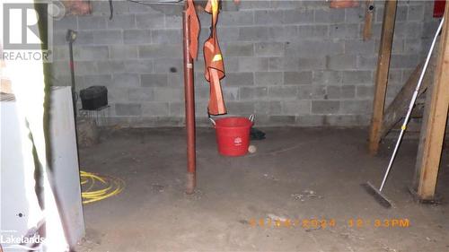 View of basement - 109 Blackstone Crane Lake Road, Seguin, ON - Indoor Photo Showing Basement