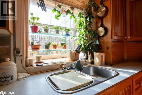 1067 B Shawenegog Lake Lane, Cloyne, ON - Indoor Photo Showing Kitchen With Double Sink