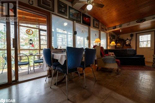 1067 B Shawenegog Lake Lane, Cloyne, ON - Indoor Photo Showing Dining Room