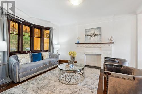 39 Oakwood Avenue, Toronto, ON - Indoor Photo Showing Living Room With Fireplace