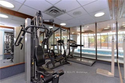 Ph06-1360 Rathburn Rd E, Mississauga, ON - Indoor Photo Showing Gym Room