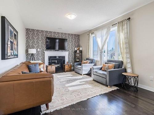 30 Drew Brown Blvd, Orangeville, ON - Indoor Photo Showing Living Room With Fireplace