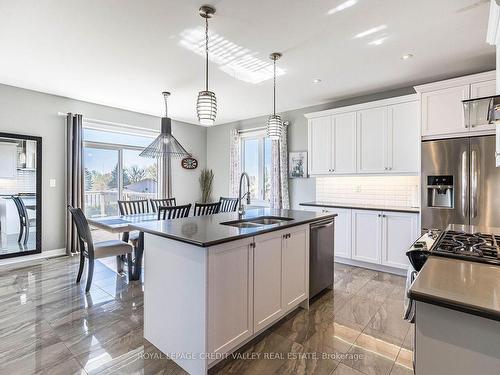 30 Drew Brown Blvd, Orangeville, ON - Indoor Photo Showing Kitchen With Stainless Steel Kitchen With Double Sink With Upgraded Kitchen