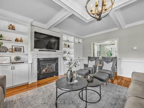 713094 1St Line, Mono, ON - Indoor Photo Showing Living Room With Fireplace