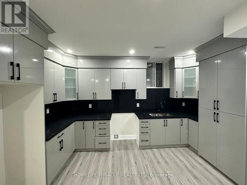 #Bsmt - 13 James Walker Avenue, Caledon, ON - Indoor Photo Showing Kitchen With Double Sink