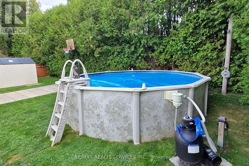 19 Trafalgar Road, Erin, ON - Outdoor With Above Ground Pool With Backyard