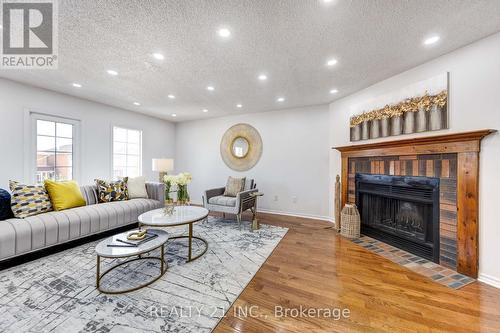 130 Morningview Trail, Toronto, ON - Indoor Photo Showing Living Room With Fireplace