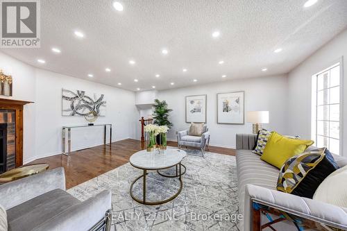 130 Morningview Trail, Toronto, ON - Indoor Photo Showing Living Room With Fireplace