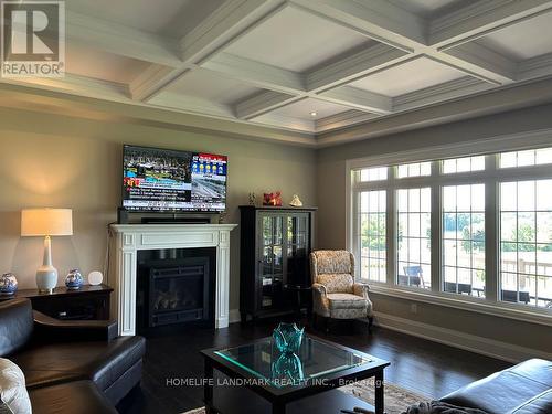 20 Natural Terrace, Brampton, ON - Indoor Photo Showing Living Room With Fireplace