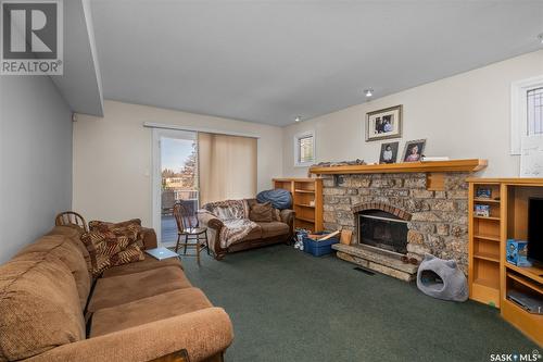 928 Sanderson Crescent, Prince Albert, SK - Indoor Photo Showing Living Room With Fireplace