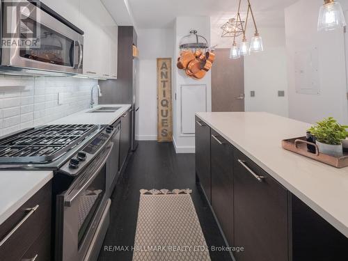 526 - 90 Broadview Avenue, Toronto, ON - Indoor Photo Showing Kitchen With Double Sink