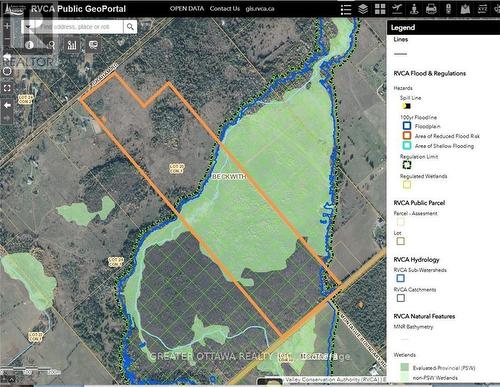 conservation authority mapping - 000 Graham Road, Beckwith, ON 