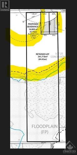 Buildable area is within the dotted outlines that are highlighted. - 000 Graham Road, Beckwith, ON 