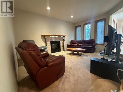 60 Sunset Drive S, Yorkton, SK - Indoor Photo Showing Other Room With Fireplace