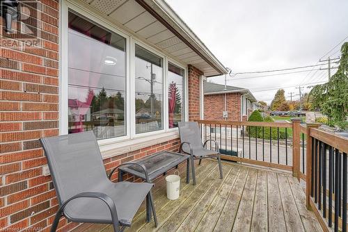 View of wooden deck - 824 Devonshire Avenue, Woodstock, ON - Outdoor With Deck Patio Veranda With Exterior