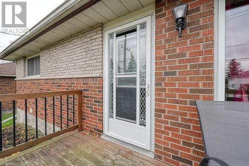 View of exterior entry - 824 Devonshire Avenue, Woodstock, ON - Outdoor With Exterior