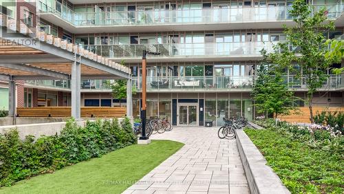 431 - 150 Logan Avenue, Toronto, ON - Outdoor With Balcony With Facade