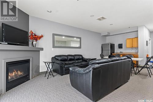 108 333 Nelson Road, Saskatoon, SK - Indoor Photo Showing Living Room With Fireplace