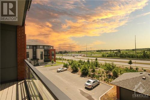 139 sq. ft. Balcony with gas line for BBQ - 180 Boundstone Way Unit#203, Ottawa, ON - Outdoor With Balcony With View