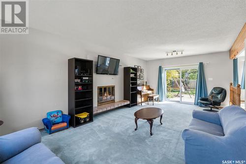 3411 Balfour Street, Saskatoon, SK - Indoor Photo Showing Living Room With Fireplace