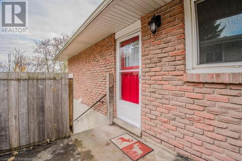 side door and gated access to the back yard - 9 Braemar Road, Cambridge, ON - Outdoor With Exterior