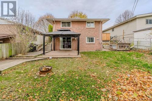 back yard with gazebo - 9 Braemar Road, Cambridge, ON - Outdoor With Exterior