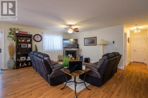 130 6807 Westgate Avenue, Prince George, BC - Indoor Photo Showing Living Room With Fireplace