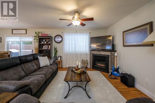 130 6807 Westgate Avenue, Prince George, BC - Indoor Photo Showing Living Room With Fireplace