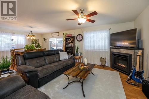 130 6807 Westgate Avenue, Prince George, BC - Indoor Photo Showing Living Room With Fireplace