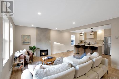 23 Fourth Street, Saint John, NB - Indoor Photo Showing Living Room With Fireplace