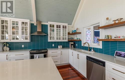 19 Boat Cove Road, Renews, NL - Indoor Photo Showing Kitchen With Stainless Steel Kitchen With Upgraded Kitchen