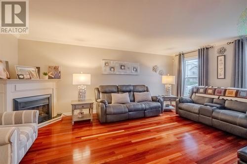 1 Mullingar Drive, Paradise, NL - Indoor Photo Showing Living Room With Fireplace