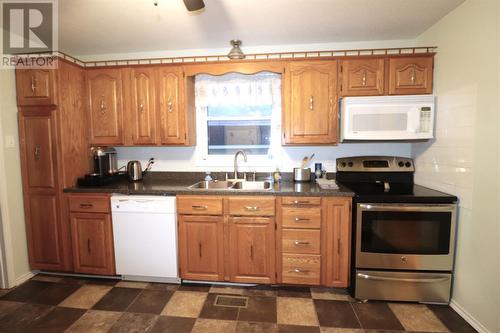 157 Main Street, Cow Head, NL - Indoor Photo Showing Kitchen With Double Sink