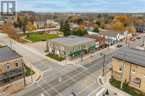 Aerial view-great visibility on Main st - 3 Elora Street, Clifford, ON 