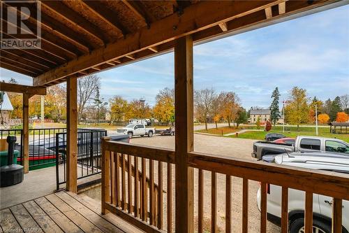 View of wooden terrace - 3 Elora Street, Clifford, ON 