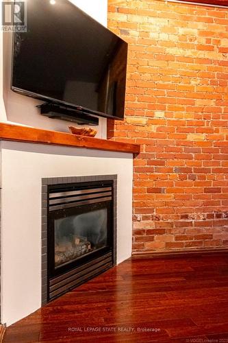 13 - 357 Hunter Street W, Hamilton, ON - Indoor Photo Showing Living Room With Fireplace