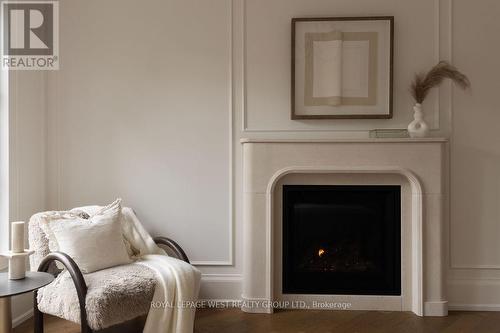 21 Kirk Bradden Road W, Toronto, ON - Indoor Photo Showing Living Room With Fireplace