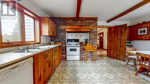 615 Marine Drive, Outer Cove, NL - Indoor Photo Showing Kitchen With Double Sink